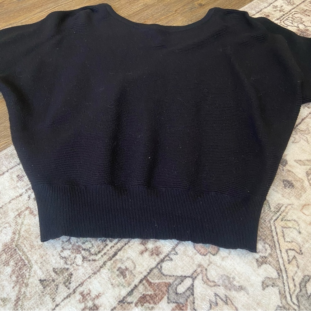 Love Tree Black Ribbed Fall Sweater - Picture 3 of 9
